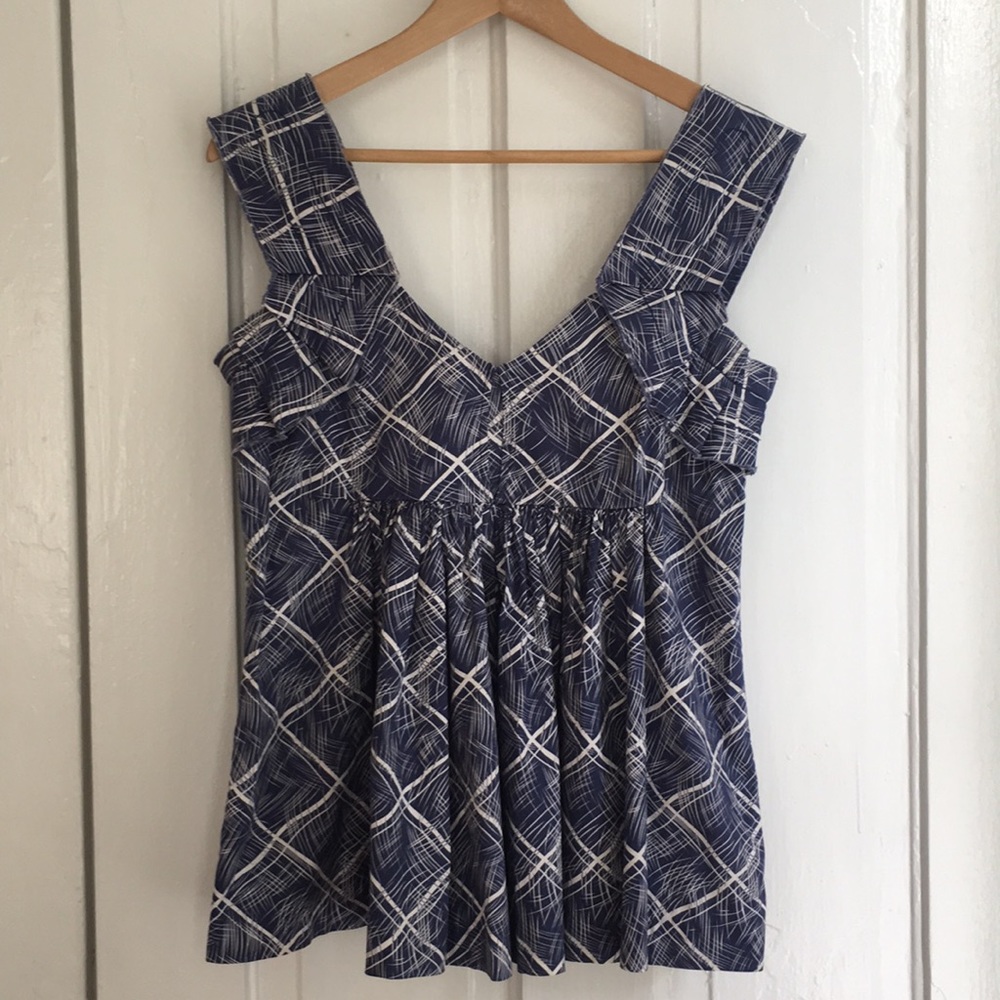 Anthropologie Gathered V-Neck Top